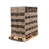 Heizfuxx PiniKay Octagon Hartholzbriketts – 960 kg Palette (96 × 10 kg) – Hochverdichtete Holzbriketts für Kamin & Ofen